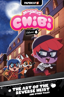 Paperback of Miraculous Chibi Vol. 6 by Papercutz featuring colorful chibi-style characters on the cover.