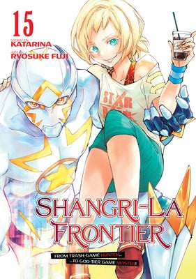Paperback of Shangri-La Frontier 15 manga by Kodansha Comics featuring colorful cover art with characters from the series.