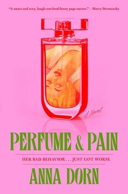 Paperback of "Perfume and Pain" by Simon & Schuster featuring the book cover with title and author name visible.