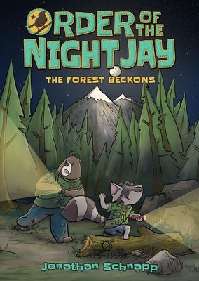 Paperback of "Order of the Night Jay: The Forest Beckons" comic book by Top Shelf Productions, featuring forest-themed cover art.
