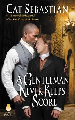 Mass market paperback of "A Gentleman Never Keeps Score" by Avon Books, featuring a romantic novel cover image.