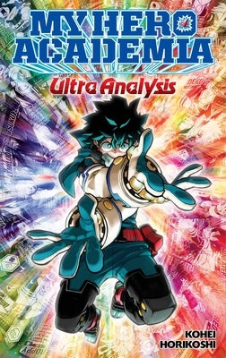 Paperback My Hero Academia: Ultra Analysis official character guide by Viz Media, featuring colorful illustrations of anime characters.