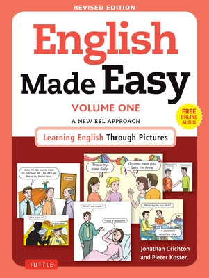 Paperback book titled "English Made Easy Volume One" by Tuttle Publishing, featuring colorful cover design on a white background.