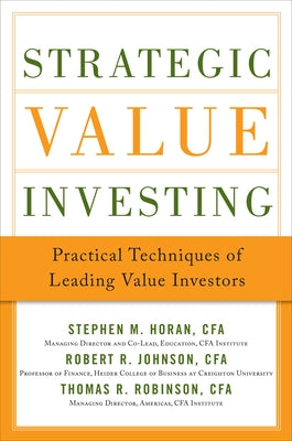 Strategic Value Investing (Pb) Paperback McGraw-Hill Companies
