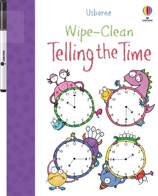 Wipe-Clean Telling the Time Paperback Usborne Books