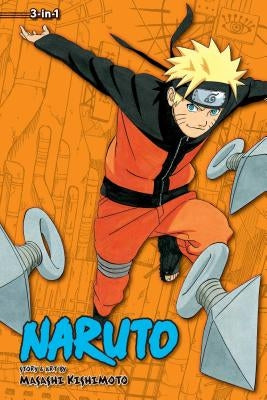 Paperback Naruto 3-in-1 Edition Vol. 12 by Viz Media, featuring colorful manga cover art and character illustrations.