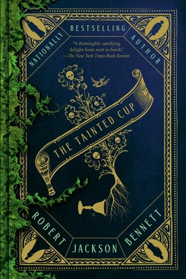 Paperback of The Tainted Cup by Del Rey Books, showing the book cover with dark, mysterious artwork and title text.