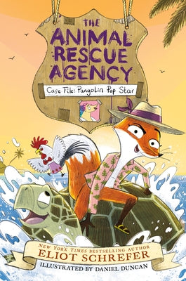 Paperback of The Animal Rescue Agency #2: Case File: Pangolin Pop Star by Clarion Books, featuring colorful cover art with pangolin illustration.