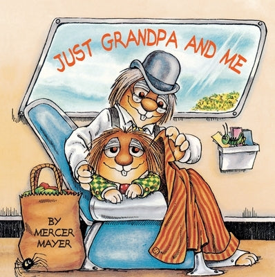 Paperback of "Just Grandpa and Me" children’s book by Random House Books for Young Readers, showing the cover illustration.