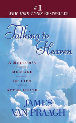 Medium's mass market paperback of "Talking to Heaven" by Berkley Books, showing the book cover with title and author.