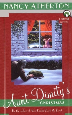 Mass market paperback of Aunt Dimity's Christmas by Penguin Books, featuring a festive holiday-themed cover illustration.
