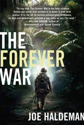 Paperback of The Forever War by St. Martin's Griffin featuring a cover with a space-themed illustration.