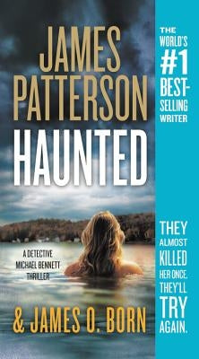 Cover of the mass market paperbound book "Haunted" by Little Brown and Company showing dark, eerie artwork and title text.