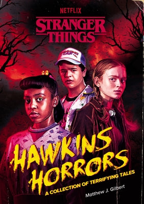 Paperback of Hawkins Horrors by Random House Children's Books featuring spooky Stranger Things-themed illustrations
