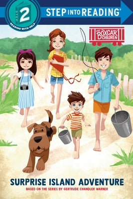 Paperback of Surprise Island Adventure: Boxcar Children early reader by Random House Books for Young Readers, featuring colorful cover art.