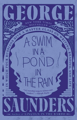 Paperback copy of "A Swim in a Pond in the Rain" by Random House Trade featuring the book's cover with title and author text.