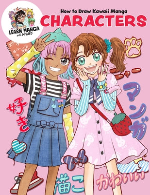 Paperback book titled "How to Draw Kawaii Manga Characters" by Walter Foster Jr., featuring colorful manga character illustrations.