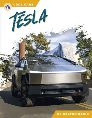 Apex Tesla paperback book with a cover featuring the Tesla logo, displayed on a neutral background.