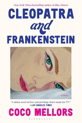 Paperback book titled Cleopatra and Frankenstein by Bloomsbury Publishing, featuring a cover with artistic illustrations.