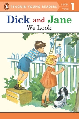 Paperback of "We Look" by Penguin Young Readers Group, featuring colorful, abstract cover art with playful imagery.