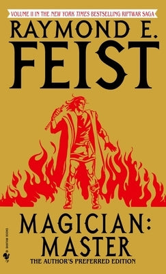 Cover image of "Magician: Master" mass market paperbound novel by Spectra Books featuring a mystical magician on the cover.