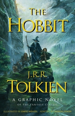 Paperback of The Hobbit: A Graphic Novel by William Morrow & Company, featuring colorful illustrations of hobbits and Middle-earth scenes.