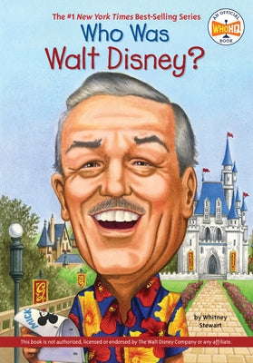 Paperback "Who Was Walt Disney?" book by Penguin Workshop featuring a cover illustration of Walt Disney on a white background.