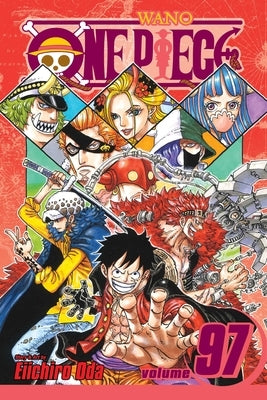 Paperback of One Piece, Vol. 97 by Viz Media, featuring colorful cover art with characters from the manga series.