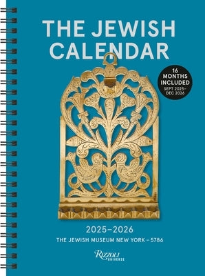 The Jewish Calendar 2025-2026 (5786) 16-Month Planner Calendar Desk Rizzoli Universe