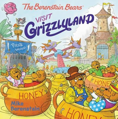 Paperback of The Berenstain Bears Visit Grizzlyland by HarperCollins, showing colorful cover with bears and outdoor scenery.