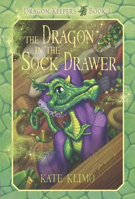Paperback of Dragon Keepers #1: The Dragon in the Sock Drawer by Yearling Books, showing the book cover with colorful illustrations.