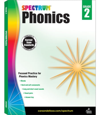 Spectrum Phonics, Grade 2: Volume 92 Paperback Spectrum