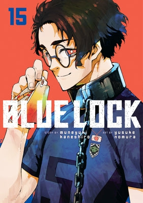 Blue Lock 15 paperback manga by Kodansha Comics featuring cover art with dynamic soccer player illustration.