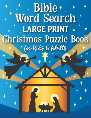 Bible Word Search Large Print Christmas Puzzle Book for Kids and Adults by Spectrum, Nyx