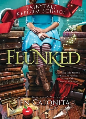 Paperback of "Flunked" by Sourcebooks Young Readers showing the book cover with colorful illustrations and title text.