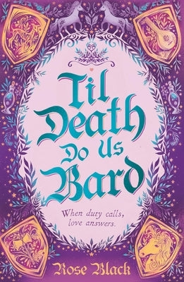 Paperback of "Til Death Do Us Bard" by Hodderscape, featuring a fantasy-themed cover with characters and magical elements.