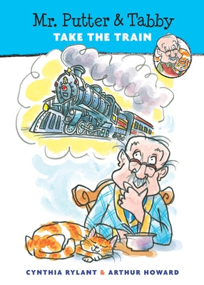 Paperback of "Mr. Putter & Tabby Take the Train" by Clarion Books featuring a colorful cover with Mr. Putter and his cat Tabby on a train.