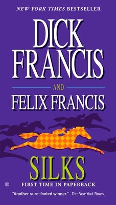Cover of the mass market paperback "Silks" by G.P. Putnam's Sons, featuring elegant silk fabric imagery and title text.