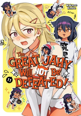 Paperback manga book titled The Great Jahy Will Not Be Defeated! 11 by Square Enix Manga, featuring colorful cover art with characters.