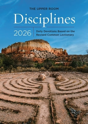 Paperback copy of The Upper Room Disciplines 2026 daily devotions book by Upper Room Books, featuring a printed cover design.