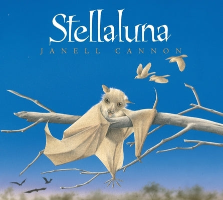Stellaluna board book by Clarion Books featuring colorful illustrations of a young flying fox and her bird friends.