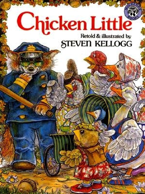 Paperback Chicken Little book by HarperCollins with colorful cover illustration featuring the classic story character.