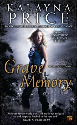 Cover of Ace Books' mass market paperbound novel "Grave Memory" with dark, atmospheric artwork featuring a mysterious graveyard scene.