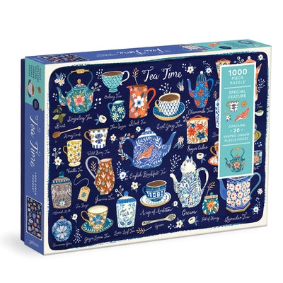 Tea Time 1000 Piece Puzzle with Shaped Pieces Other Galison