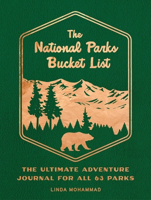 Paperback National Parks Bucket List adventure journal by Epic Ink Books, featuring all 63 parks for outdoor explorers.