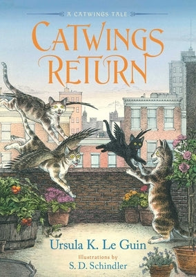 Paperback of Catwings Return by Atheneum Books for Young Readers, showing the book cover with colorful illustrations