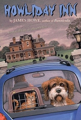 Paperback of Howliday Inn by Atheneum Books for Young Readers, featuring a colorful illustrated cover of a cozy dog in a holiday setting.