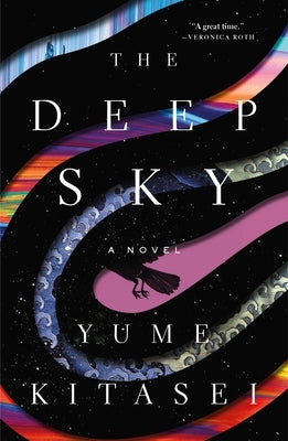 Paperback of The Deep Sky novel by Flatiron Books, featuring its cover with celestial artwork and dark tones.