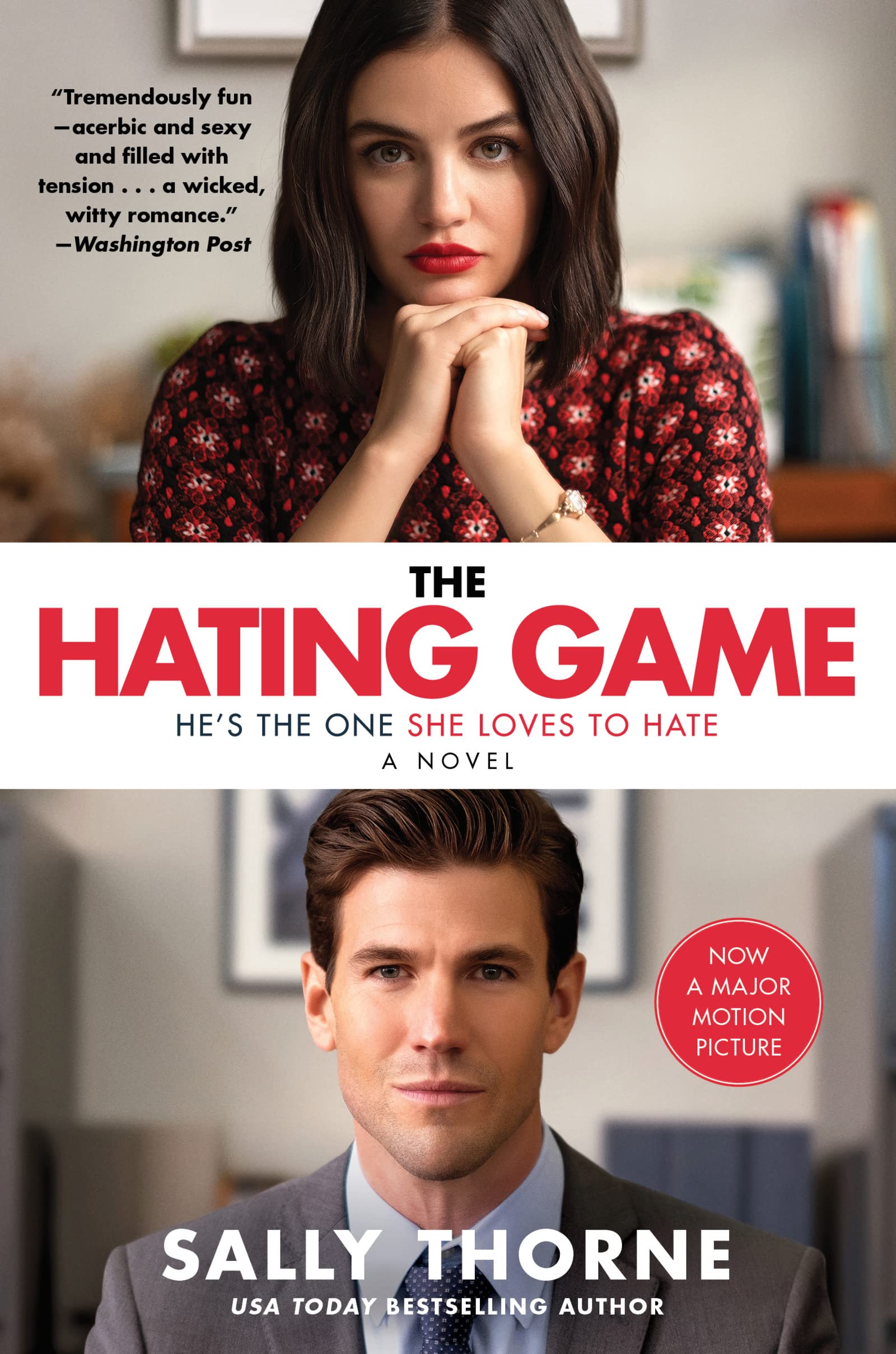 Cover image of "The Hating Game" movie tie-in book published by SureShot Books Publishing LLC, featuring the book's title and cover art.