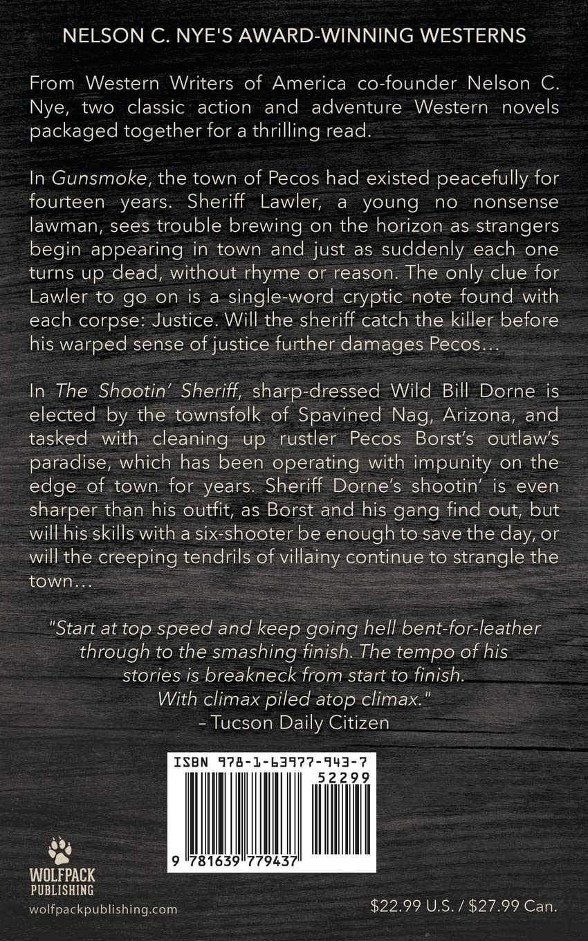 Gunsmoke and The Shootin' Sheriff: A Western Double SureShot Books Publishing LLC